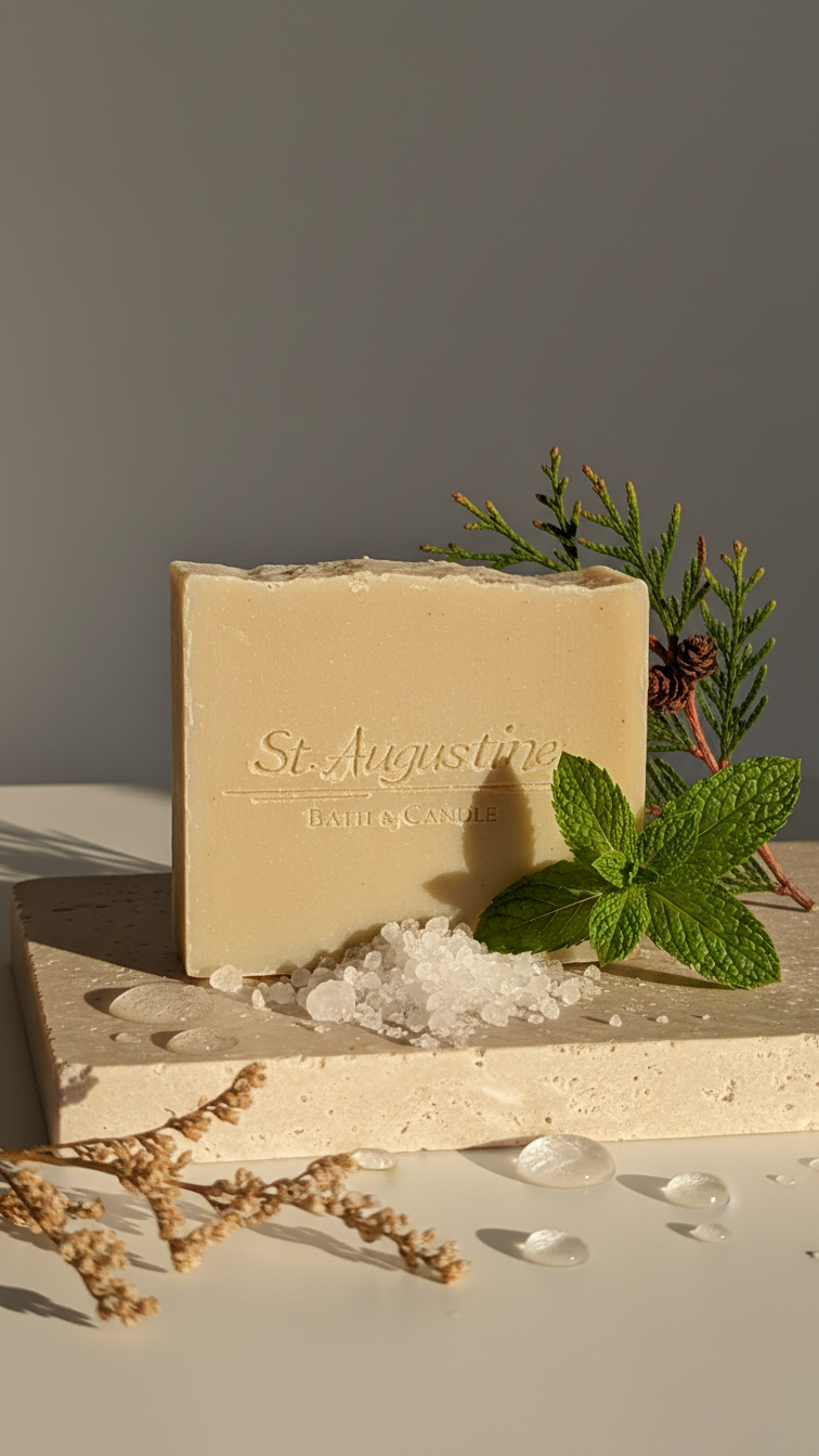 Cedar Mint Handcrafted Body, Beard, & Hair Bar