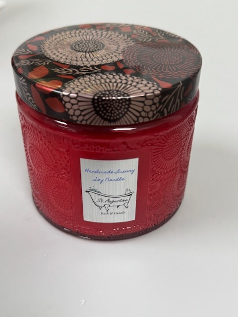 Classic Lux Large Embossed Soy Wax Candle