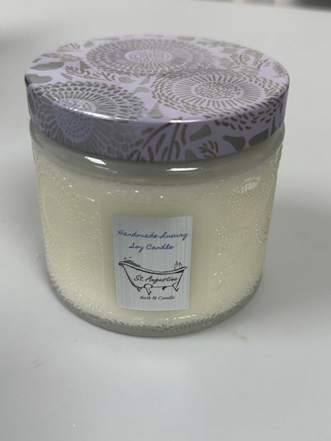 Classic Lux Large Embossed Soy Wax Candle