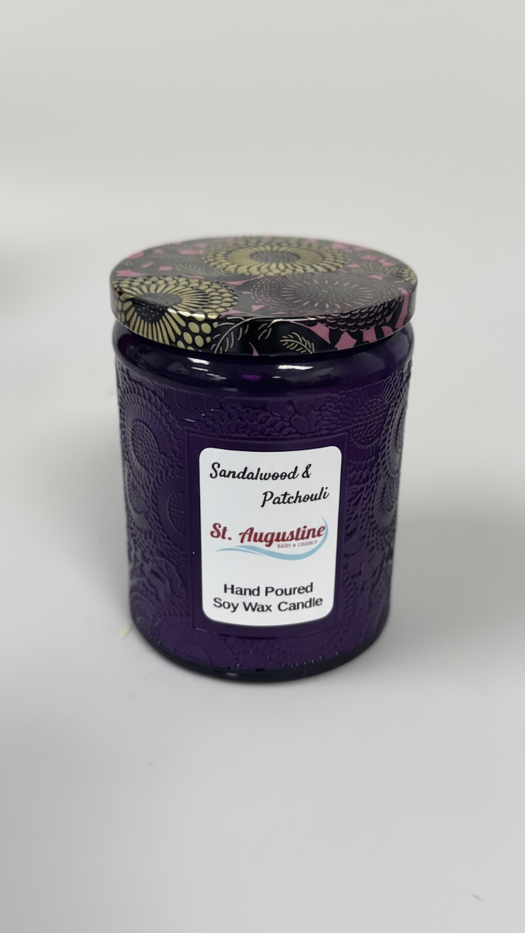 Classic Lux Medium Embossed Jar Candle