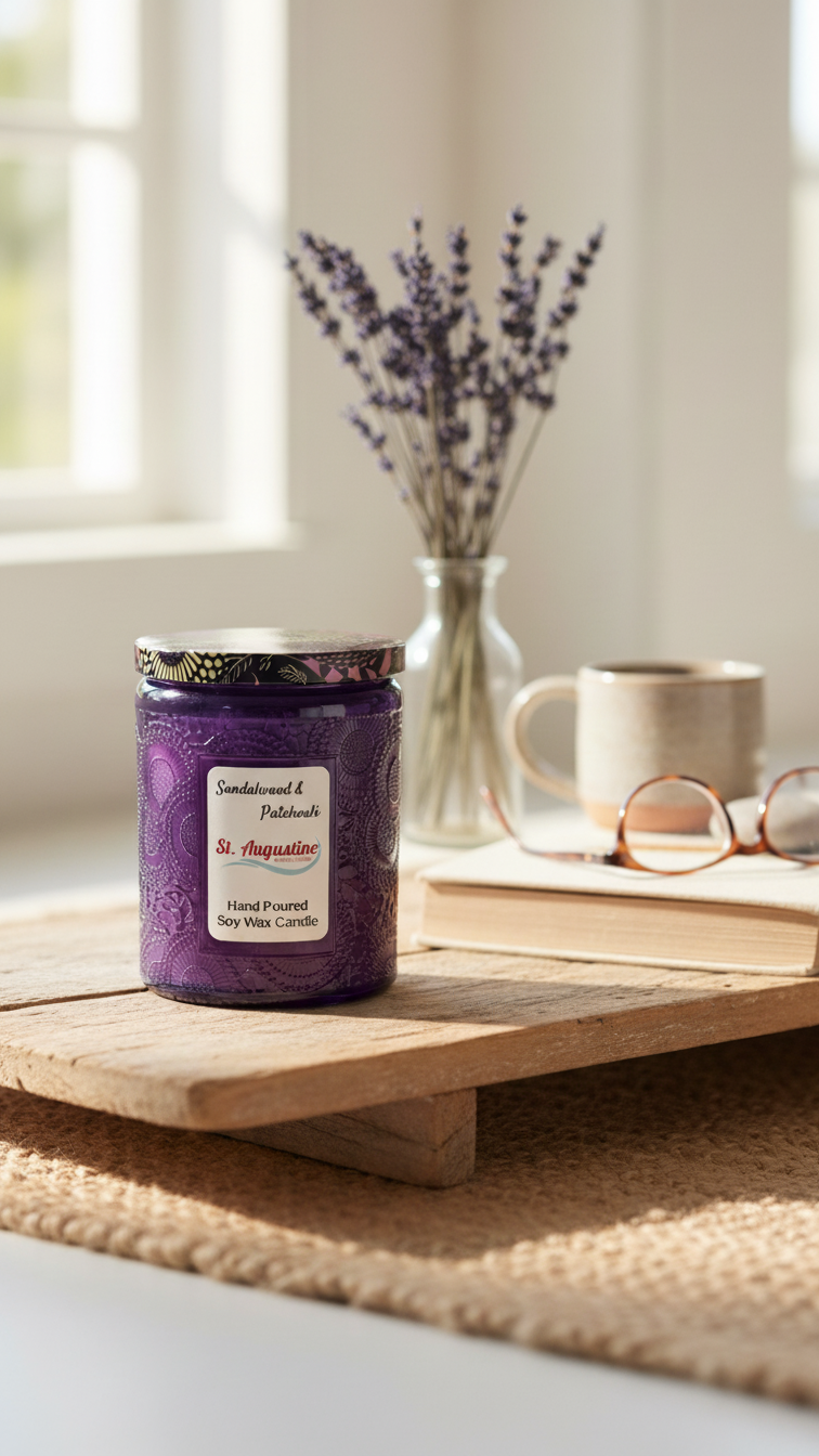 Classic Lux Medium Embossed Jar Candle