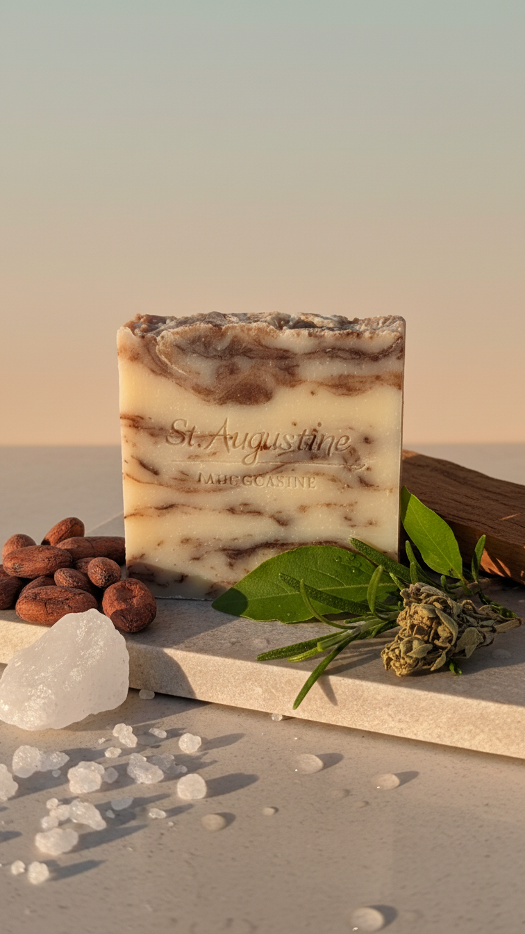 Cocoa Patchouli Handcrafted Soap Bar [Essential Oil]