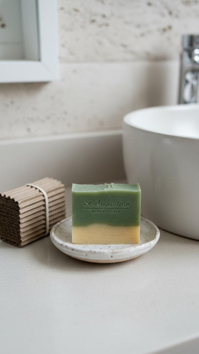 Crisp Melon Handcrafted Soap Bar [All Natural Fragrance]