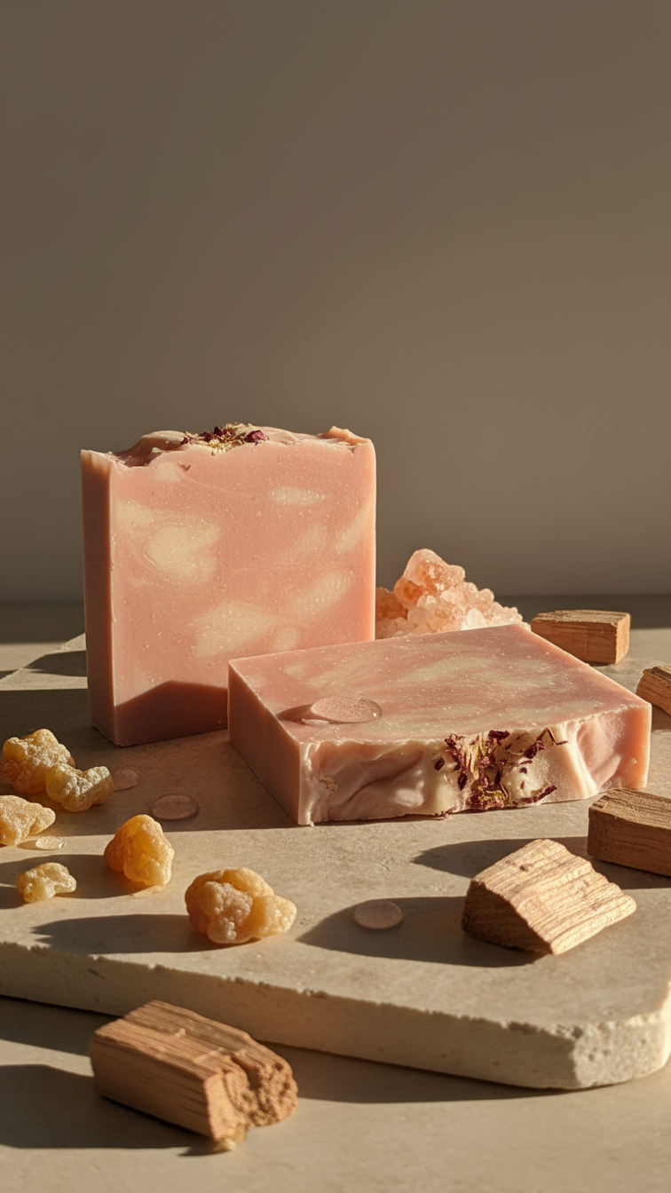 Frankincense & Cedarwood Handcrafted Soap Bar [Essential Oil Blend]