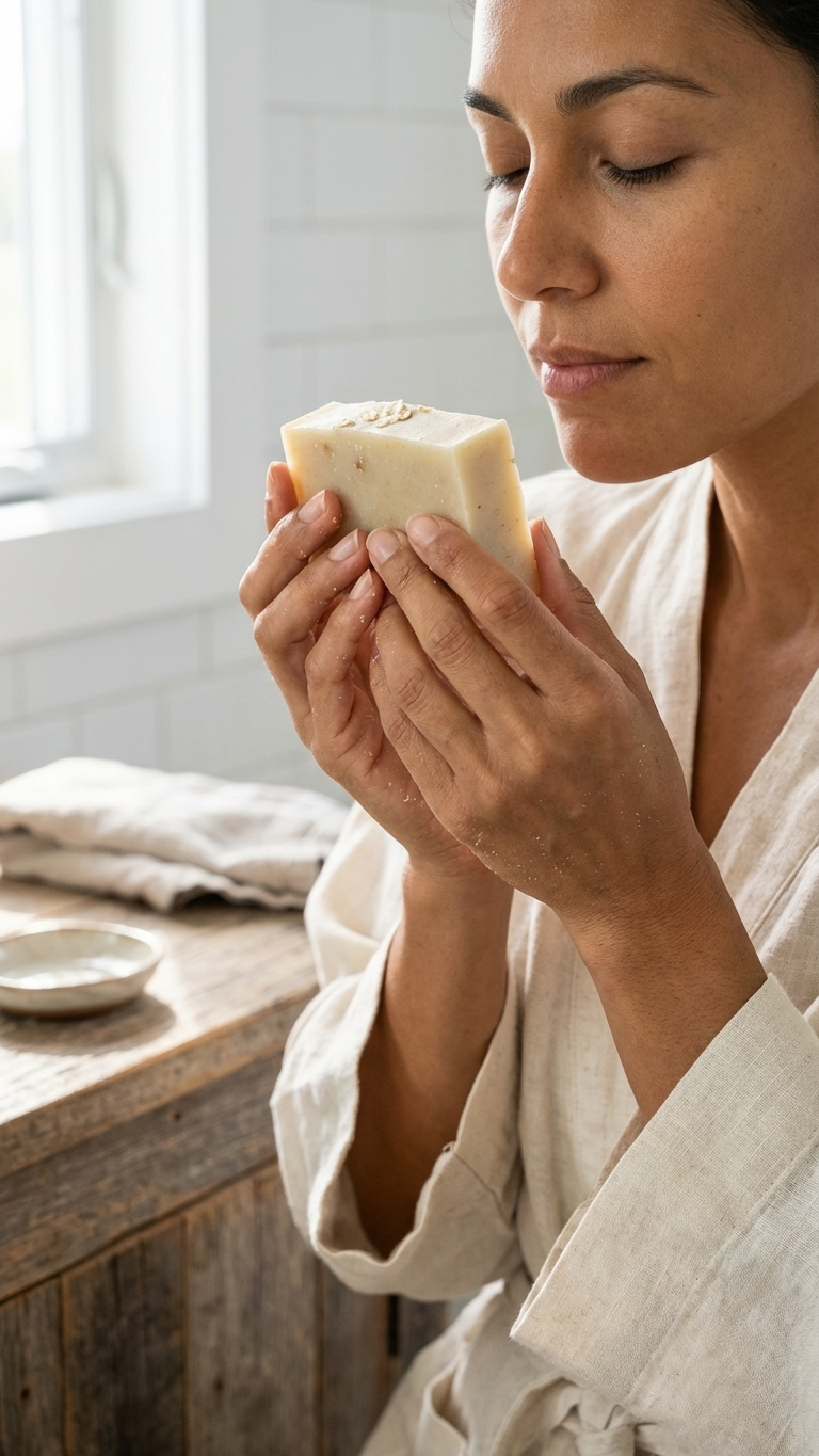 Honey Oatmeal Handcrafted Soap Bar [Fragrance Free]