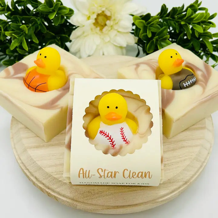 All-Natural Handmade Soap Bar for Kids with Toy