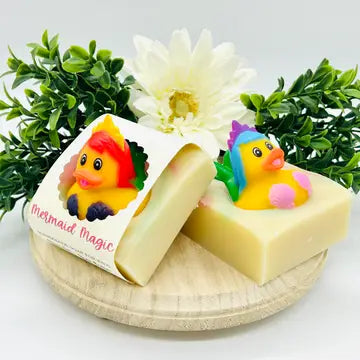All-Natural Handmade Soap Bar for Kids with Toy