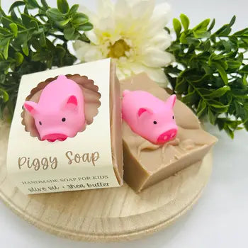 All-Natural Handmade Soap Bar for Kids with Toy