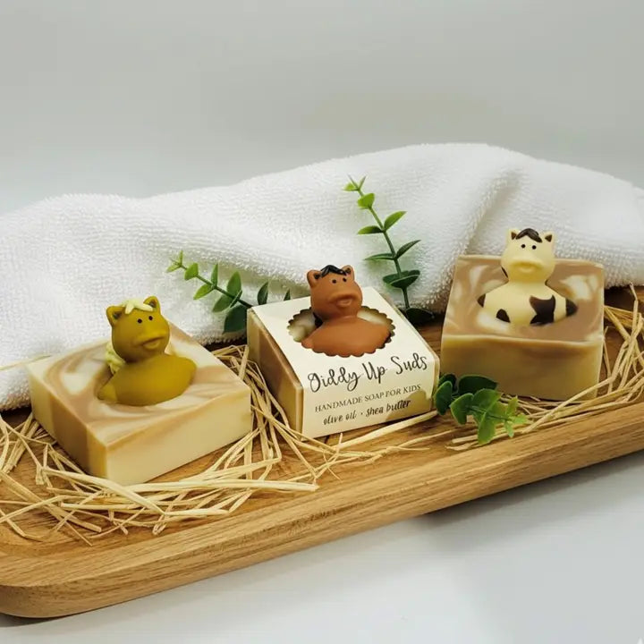 All-Natural Handmade Soap Bar for Kids with Toy
