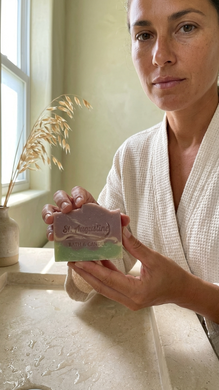 Lavender & Lemongrass Handcrafted Soap Bar [Essential Oil Blend]