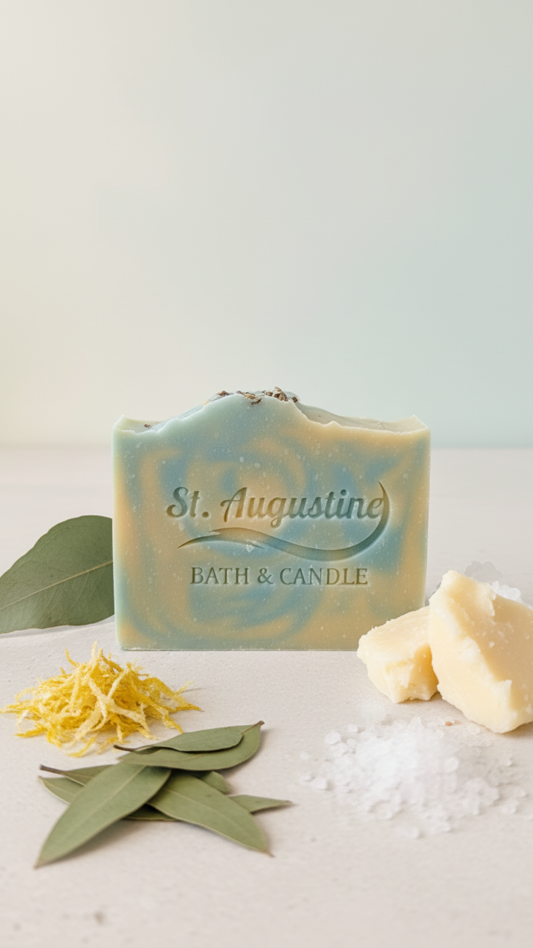 Lemon Eucalyptus Handcrafted Soap Bar [Essential oil Blend]