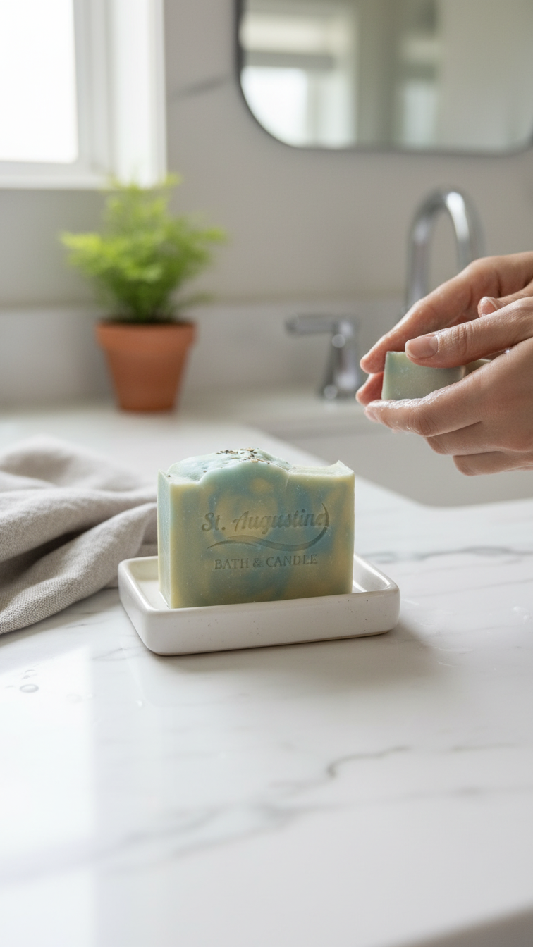 Lemon Eucalyptus Handcrafted Soap Bar [Essential oil Blend]