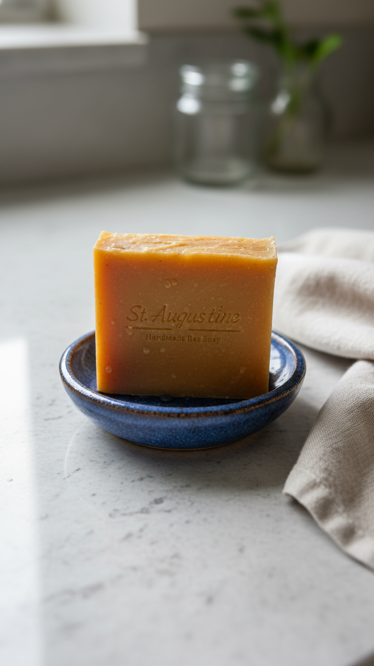 Orange Lemongrass Handcrafted Soap Bar [Essential Oil]