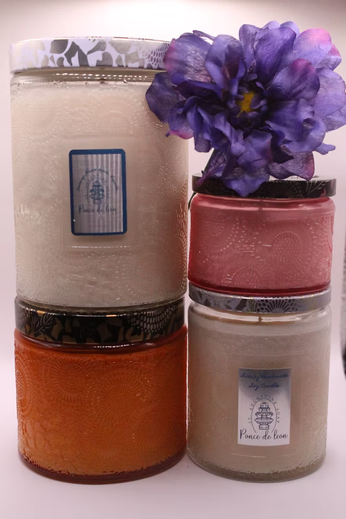 Classic Lux Embossed Soy Wax Candle