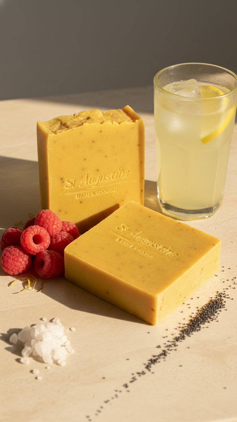 Raspberry Lemonade Handcrafted Soap Bar [All Natural Fragrance]