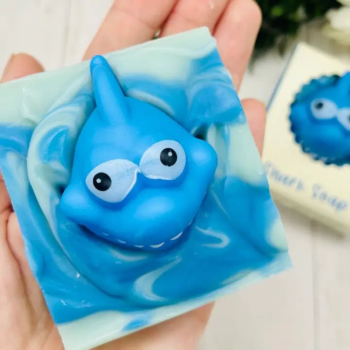 All-Natural Handmade Soap Bar for Kids with Toy