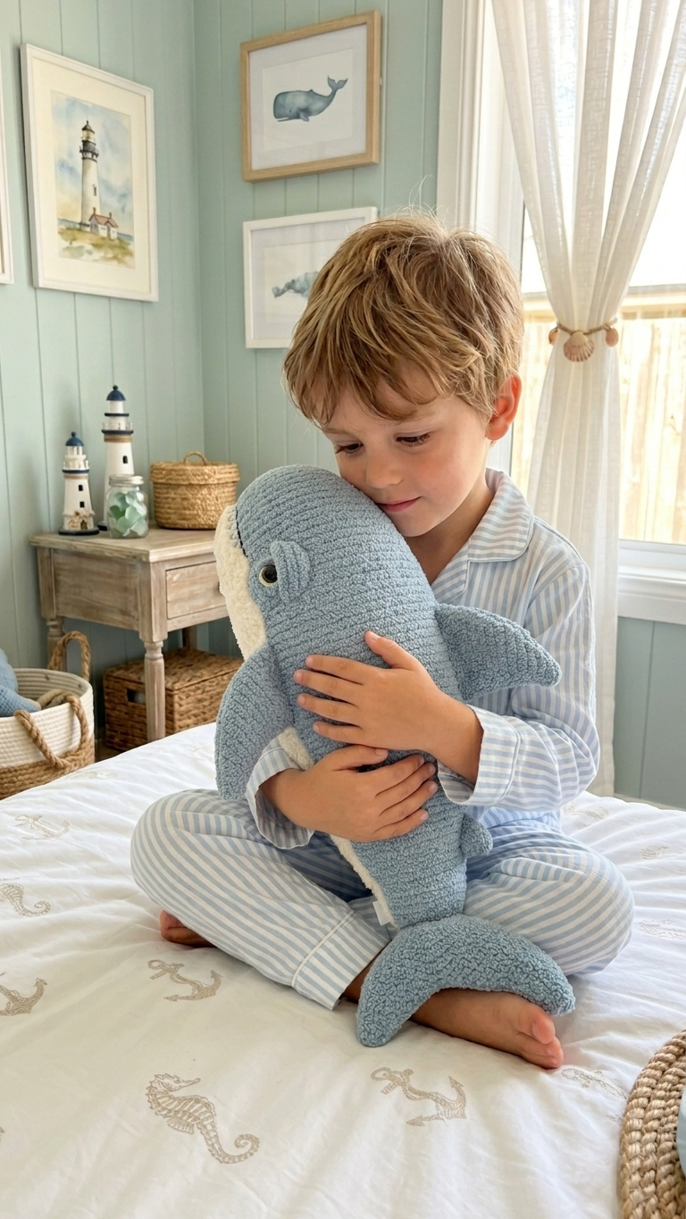 Cozy Knits | 14” Luxury Textured Knit Sea Life Plush – Sensory Coastal Collection