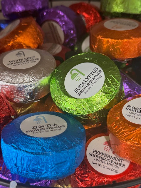 Round Foil Handcrafted Shower Steamer