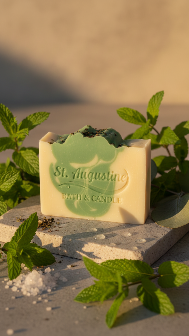 Spearmint Handcrafted Soap Bar [Essential Oil]