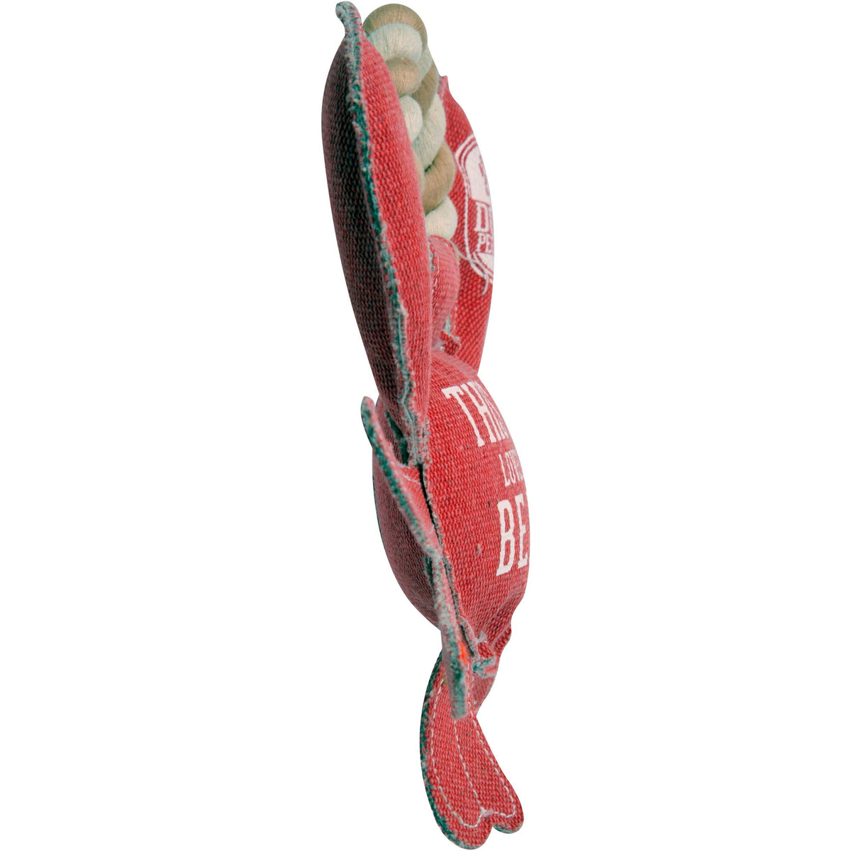 Beach Dog Crab - 10.75" x 8" Canvas Dog Toy on Rope