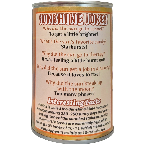 Florida Edition - Ray the Canned Sunshine - Sun Plush