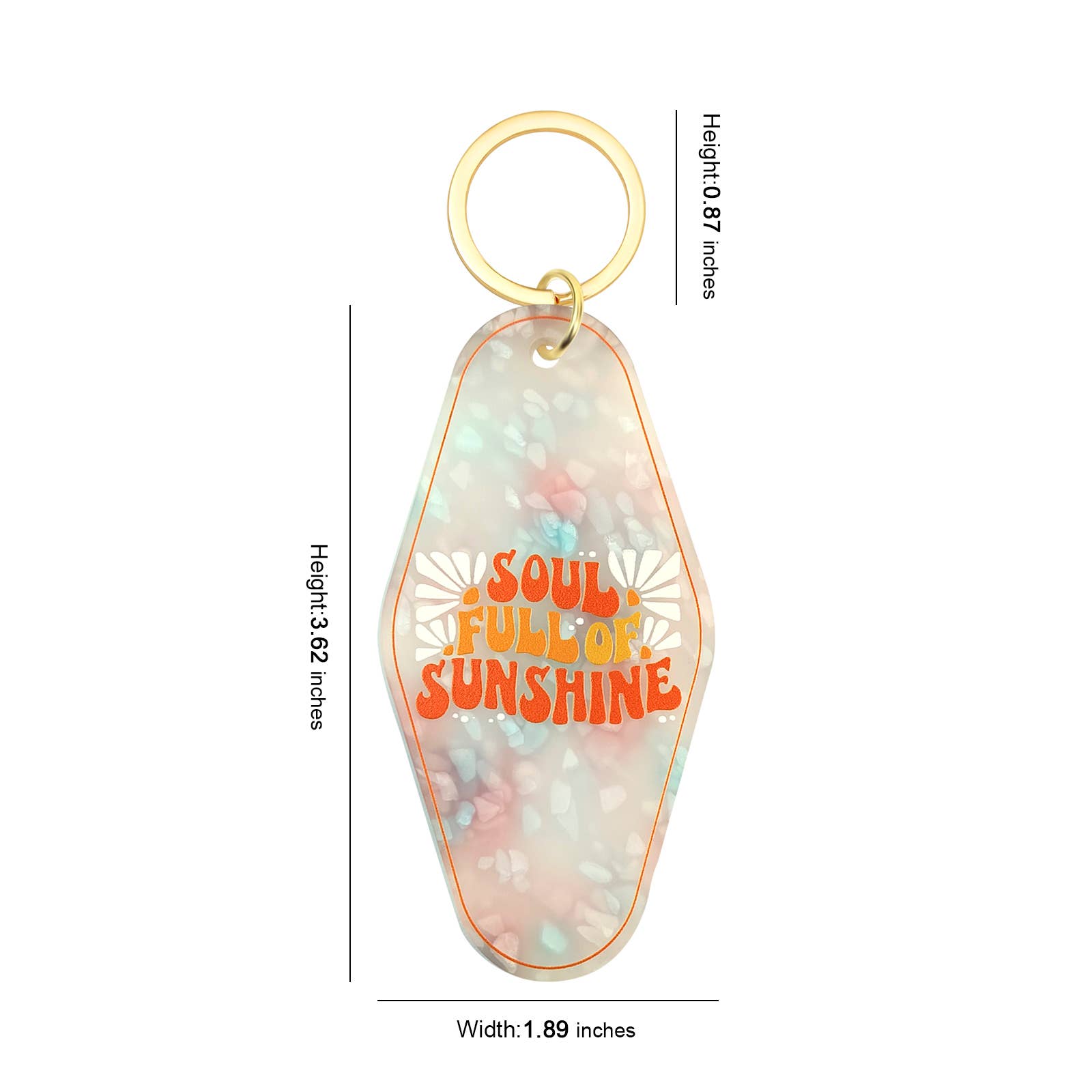 Soul Full Of Sunshine Motel Keychain - Vintage Nostalgia