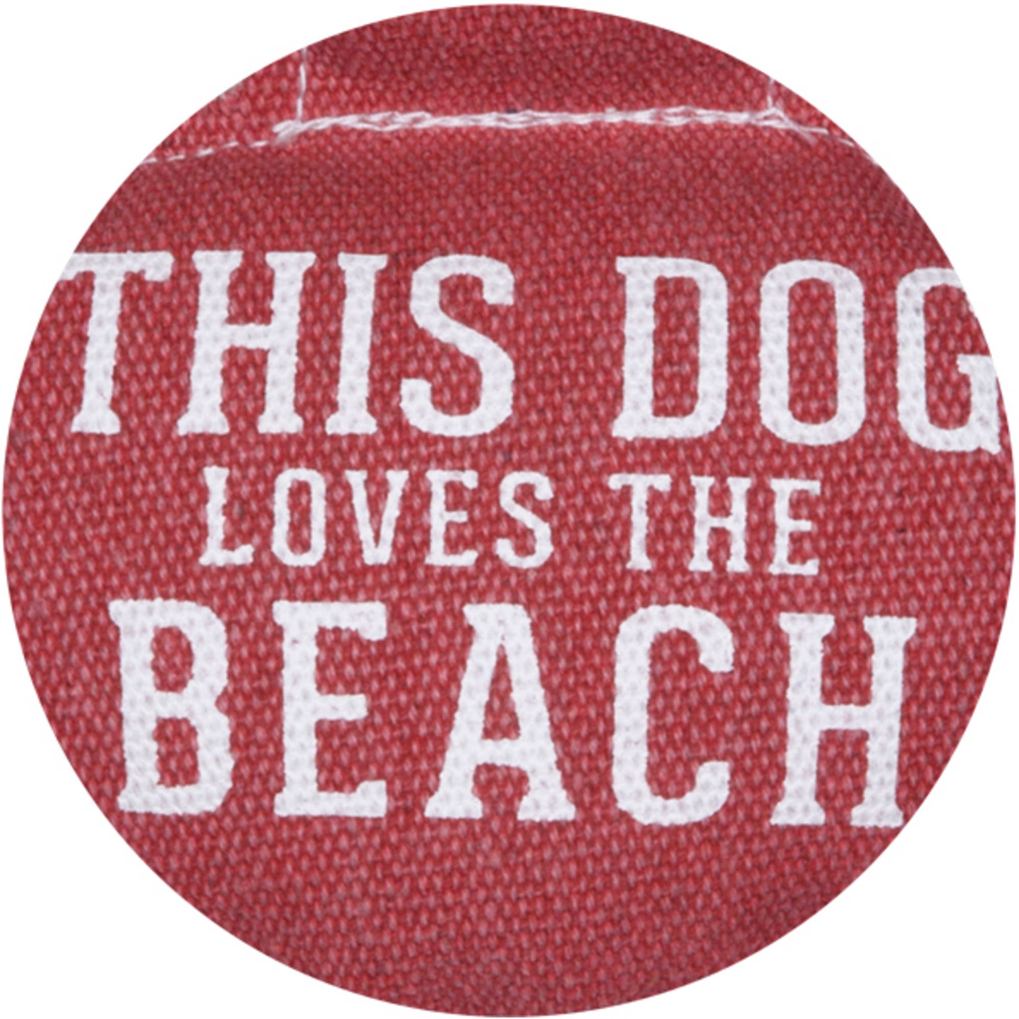 Beach Dog Crab - 10.75" x 8" Canvas Dog Toy on Rope