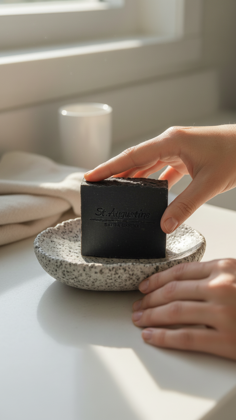 Activated Charcoal Handcrafted Soap Bar [Fragrance Free]