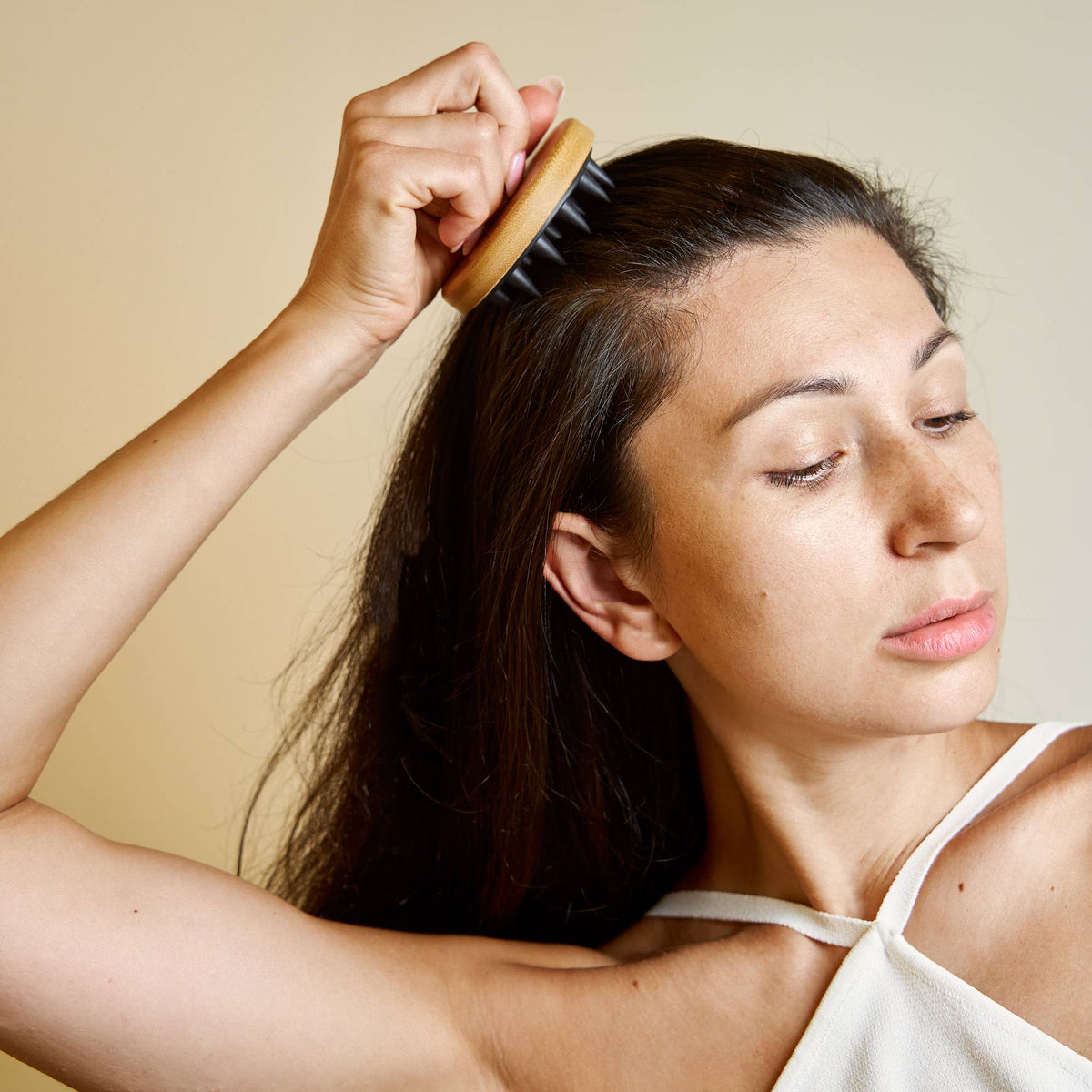 Bamboo and Silicone Scalp and Body Massager| Gift Bestseller