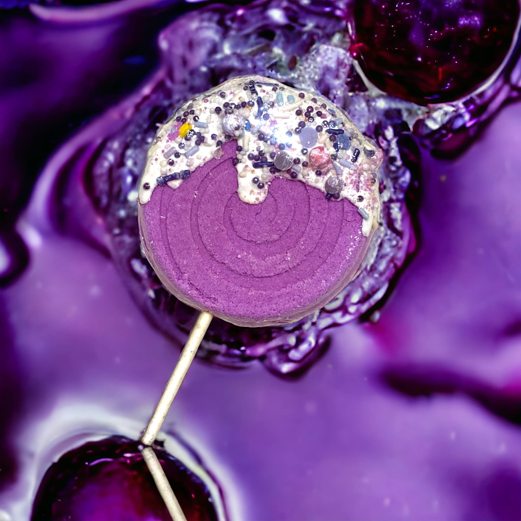 Lollipop Bath Bomb - Purple