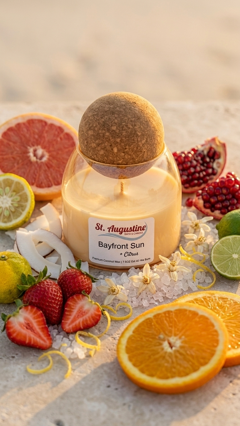 Aesthetic Candle Jar | Hand Poured Coconut Wax Cork Lids 7.5 OZ