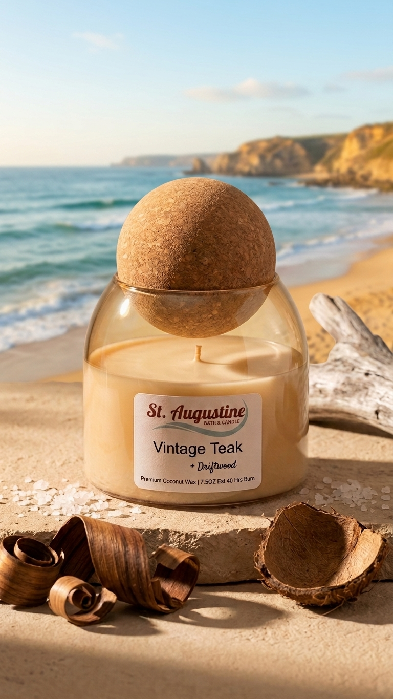 Aesthetic Candle Jar | Hand Poured Coconut Wax Cork Lids 7.5 OZ