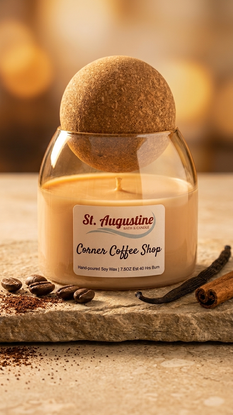 Aesthetic Candle Jar | Cork Lids  7OZ