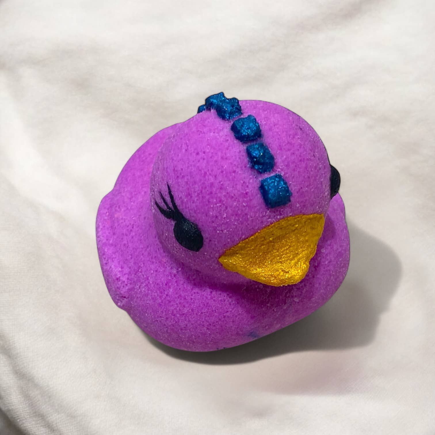 Hand-Painted Duckie Bath Bomb - Purple