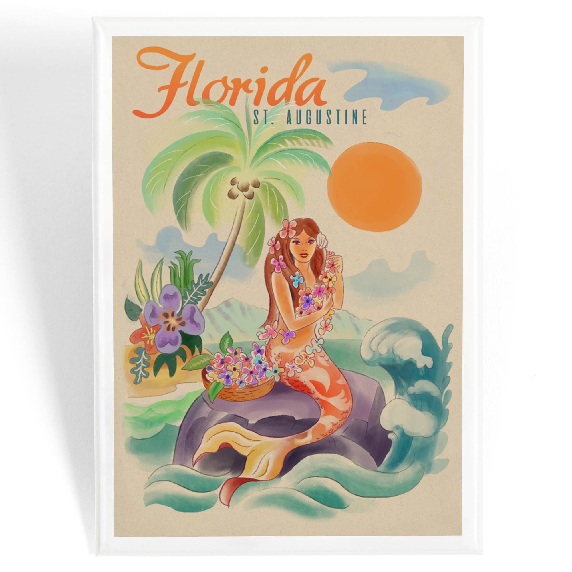 MAGNET St. Augustine, Florida, Tropical Mermaid