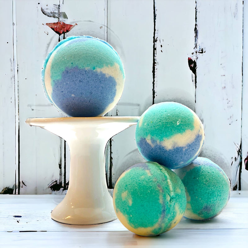 Artisan Handcrafted Large Round Bath Bombs - Multiple Colors and Scents