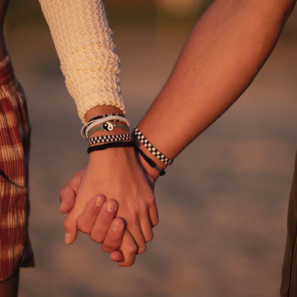 K'lani "Balance" Black & White Yin Yang Hair Tie, Bracelets