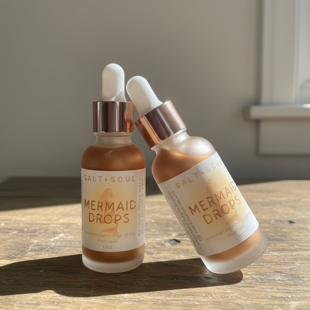 Mermaid Drops | Natural Sun & Bronzing Oil (1 FL OZ)