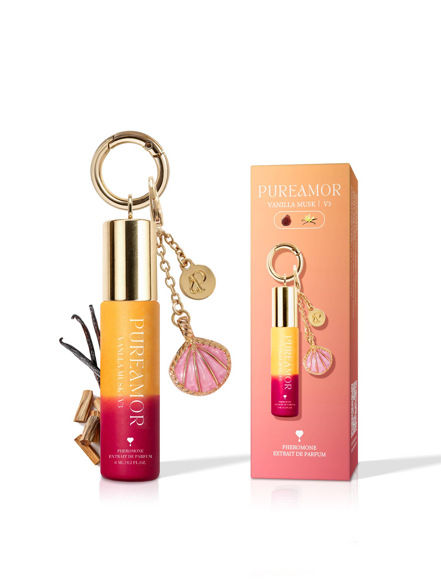 Vanilla Musk | Roll-on Pheromone Keychain Perfume Oil - 6ml