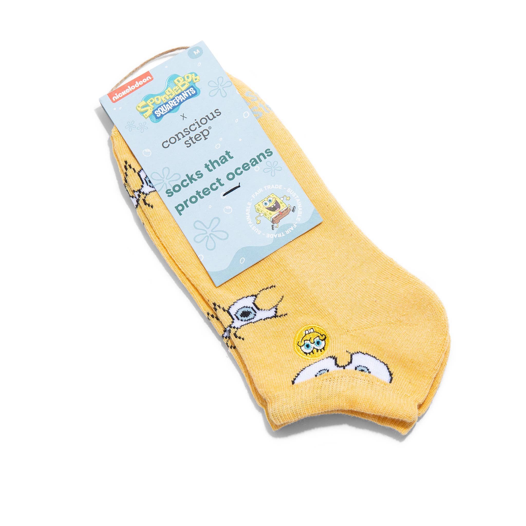 SpongeBob Ankle Socks that Protect Oceans | Nostalgic Gifts