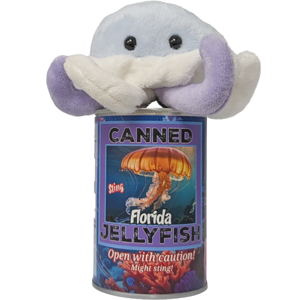 Florida Edition Canned Jellyfish | Jellyfish Plush in a Can