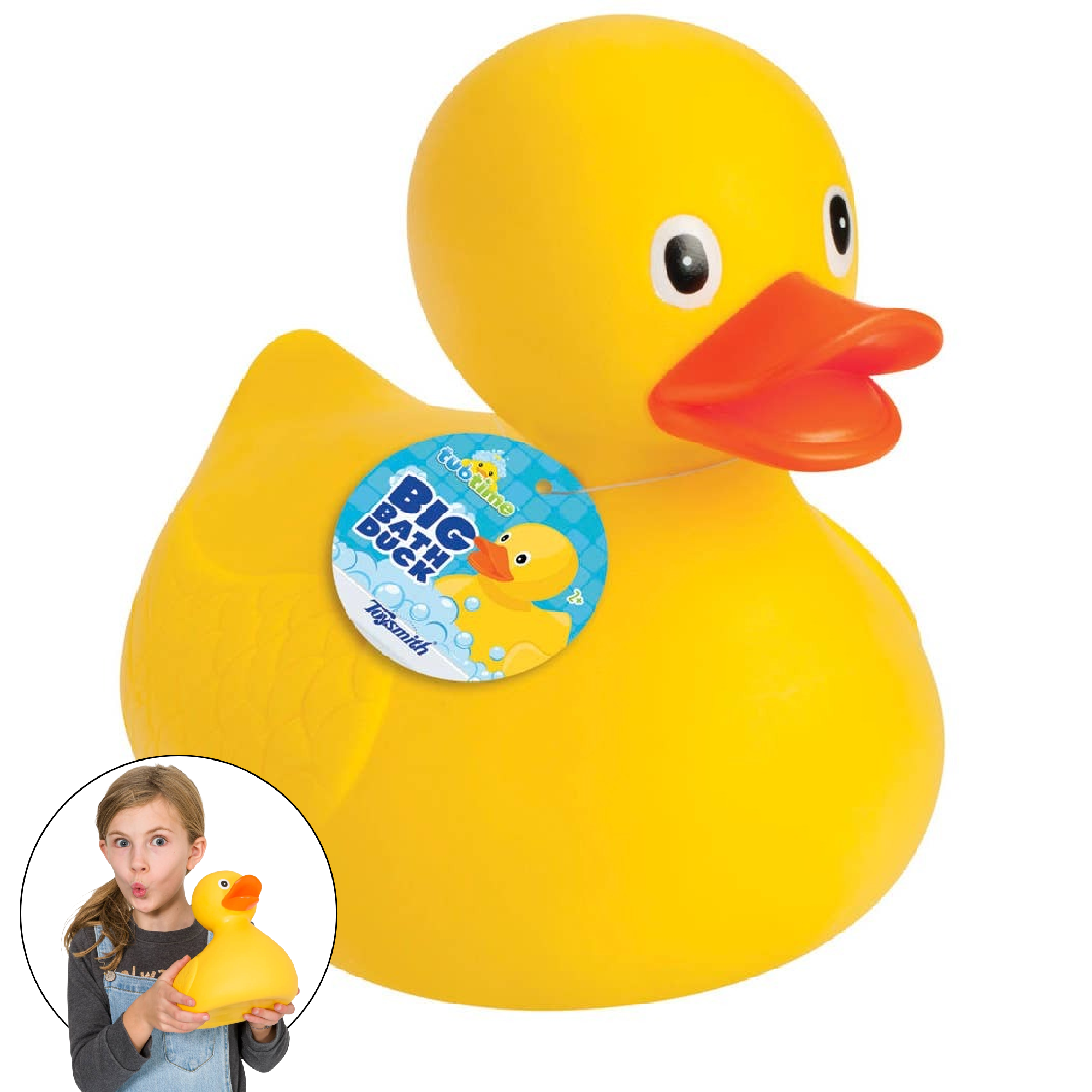 Tub Time - 8.5" Big Bath Duck, Pool, Bath Toy, Beach