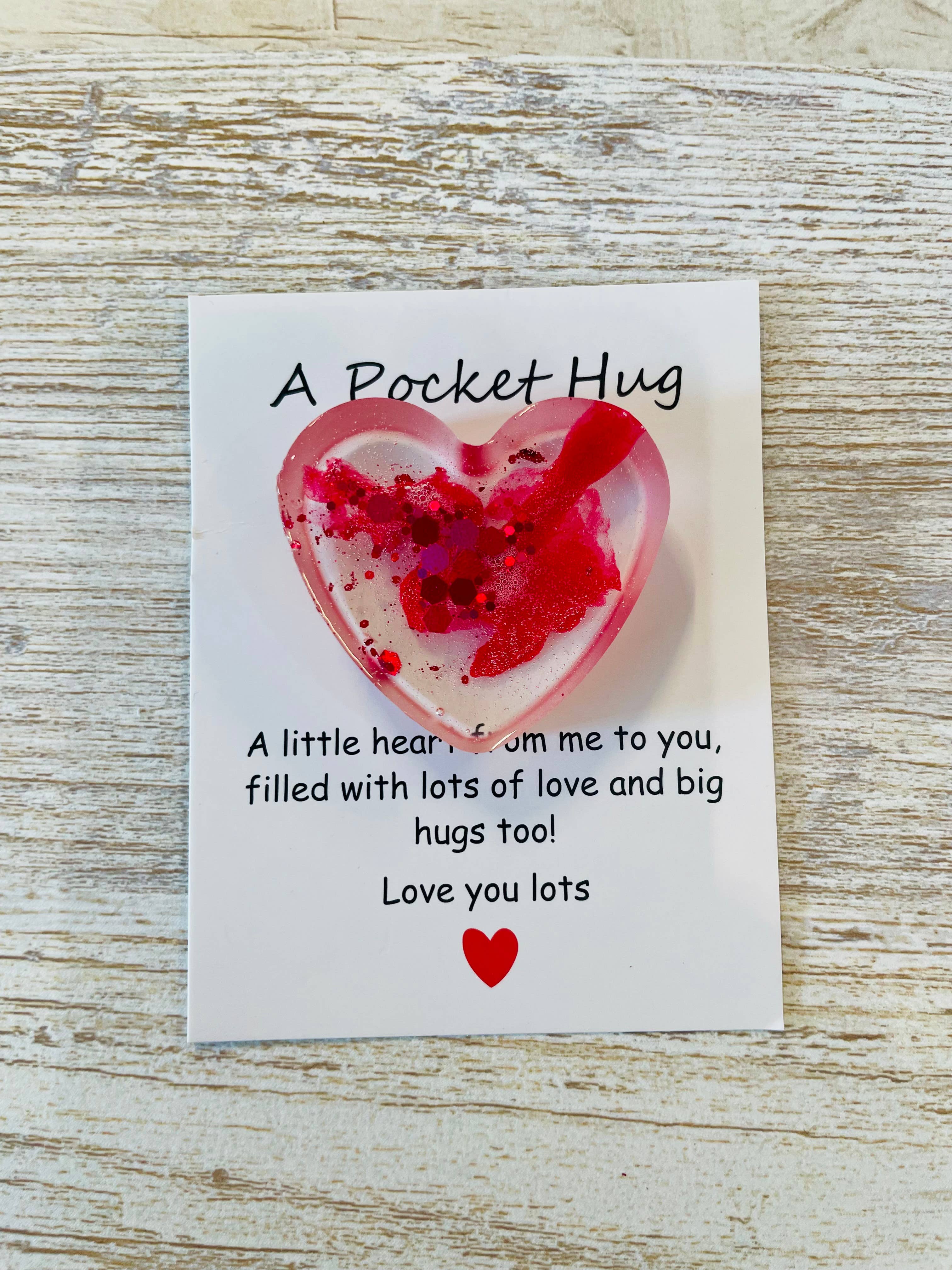 Pocket Heart Hug Bestie Hug Cards