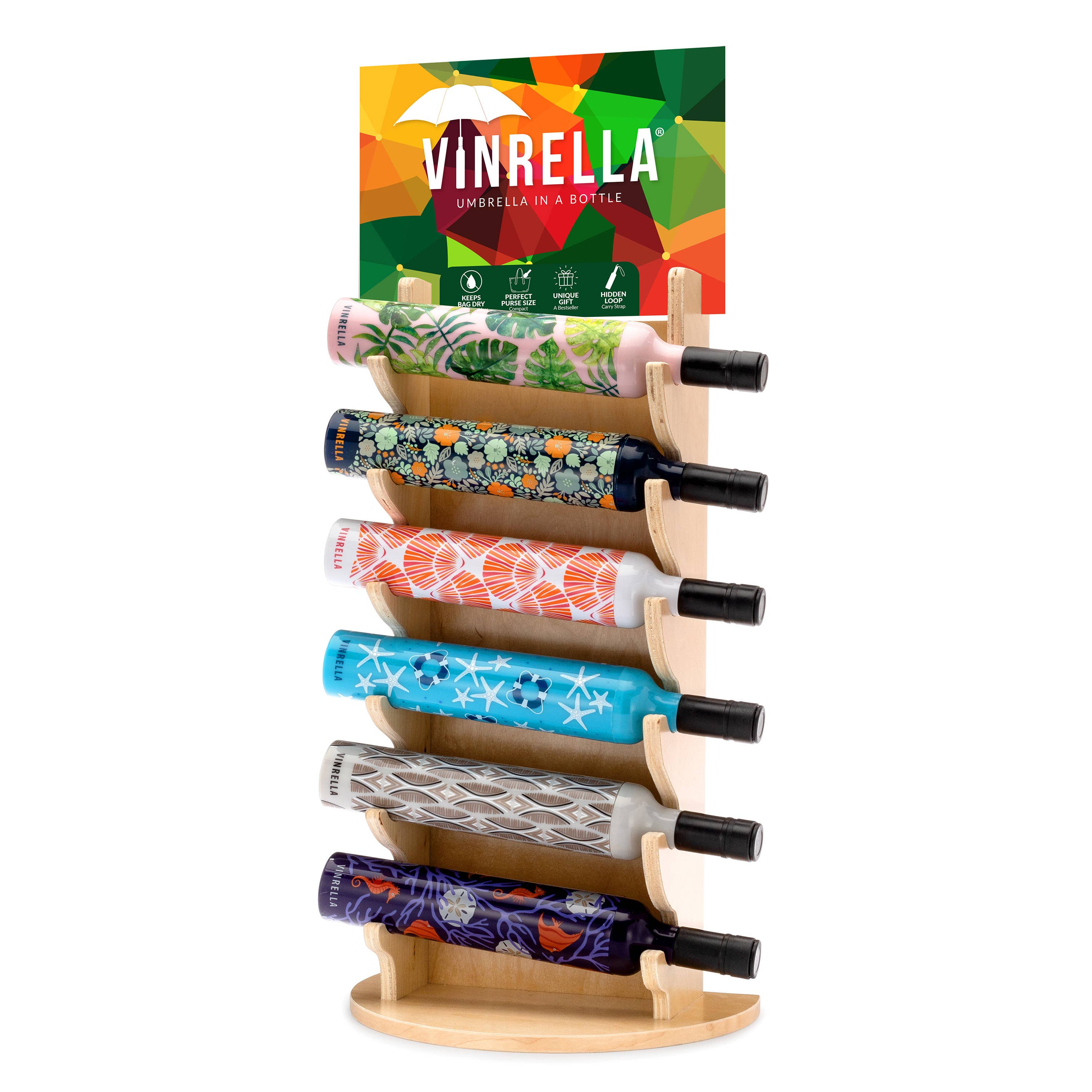 Display 303-C, Non-Rotating, Holds 6 Umbrellas
