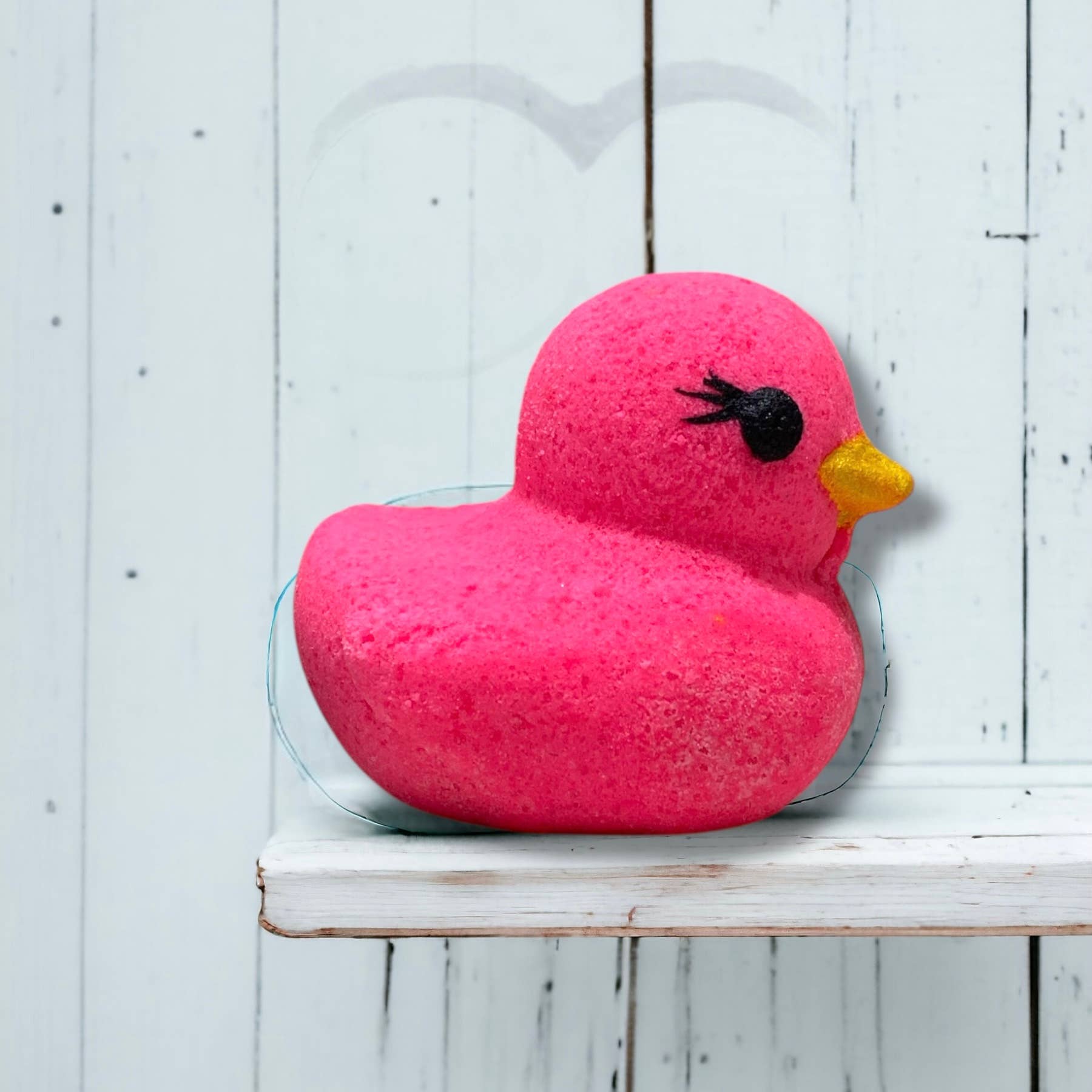 Hand-Painted Duckie Bath Bomb - Pink
