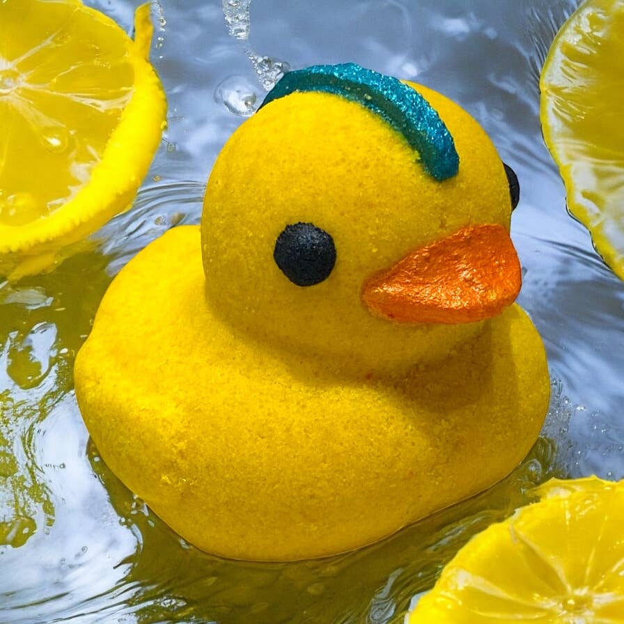 Hand-Painted Duckie Bath Bomb - Yellow
