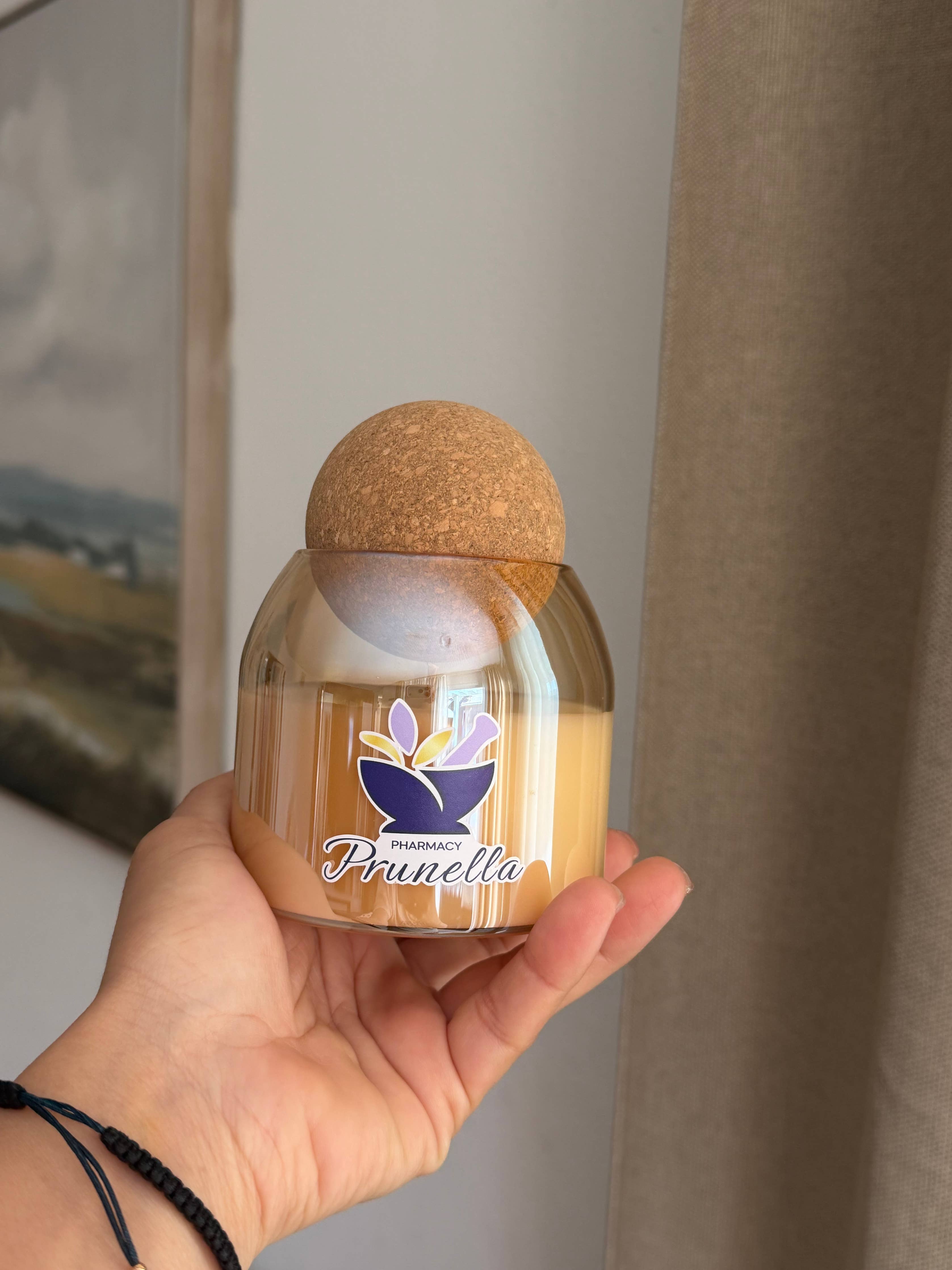 Aesthetic Candle Jar | Cork Lids Unbranded