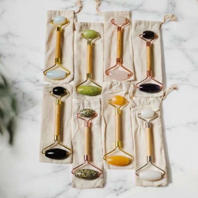 Bamboo Facial Massage Roller | Self Care | Stocking Stuffer