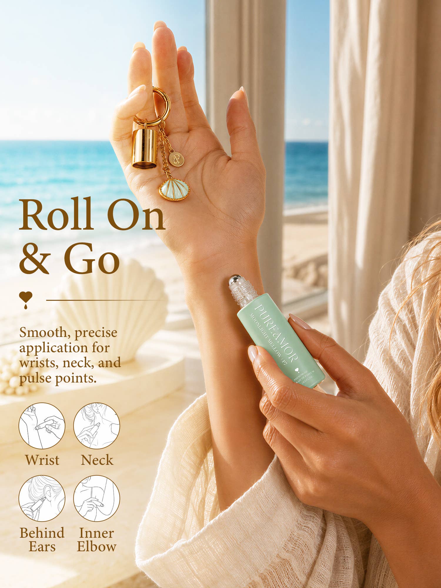 Moonlight Mellow | Roll-on Pheromone Keychain Perfume - 6ml