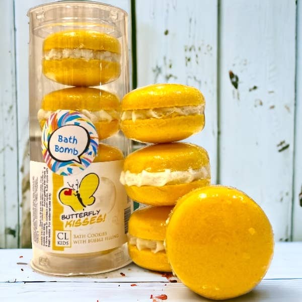Bath Cookies - Butterfly Kisses - Yellow